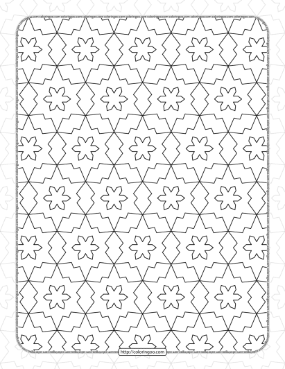 free printable pdf geometric pattern 038