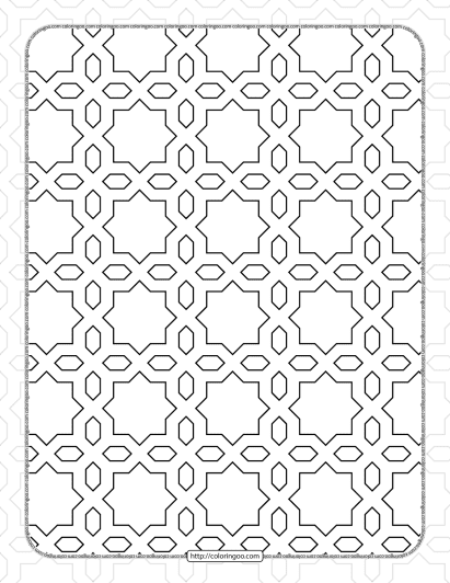 free printable pdf geometric pattern 040