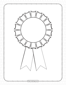 free printable rosette outline worksheet