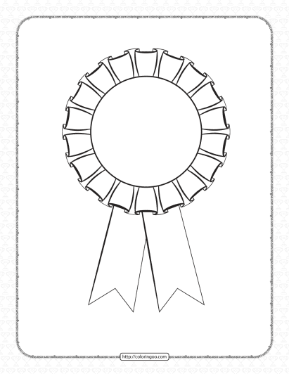 free printable rosette outline worksheet