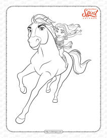 free printable spirit untamed coloring book