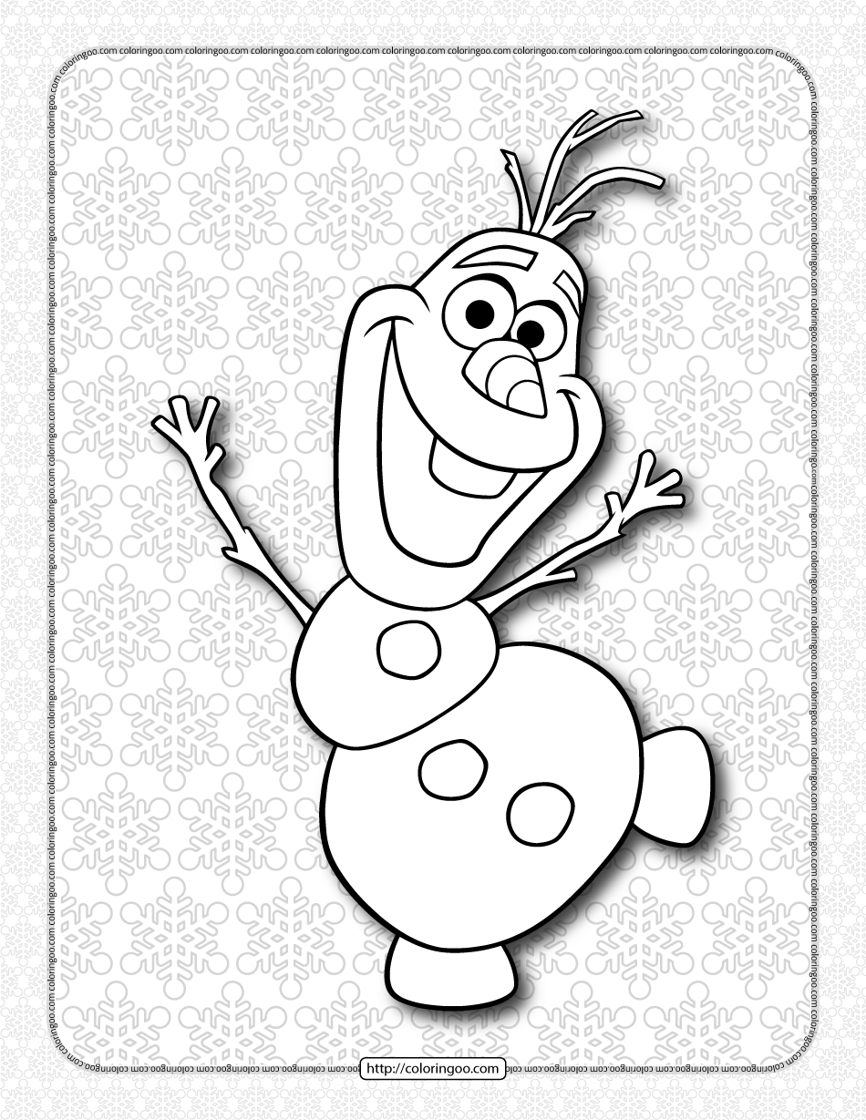 frozen olaf coloring book for kids