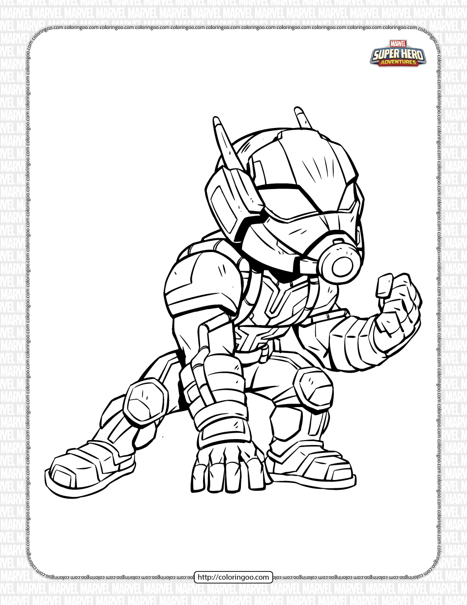 Marvel Ant-Man Pdf Coloring Pages
