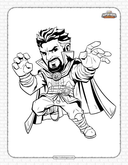 marvel doctor strange pdf coloring pages