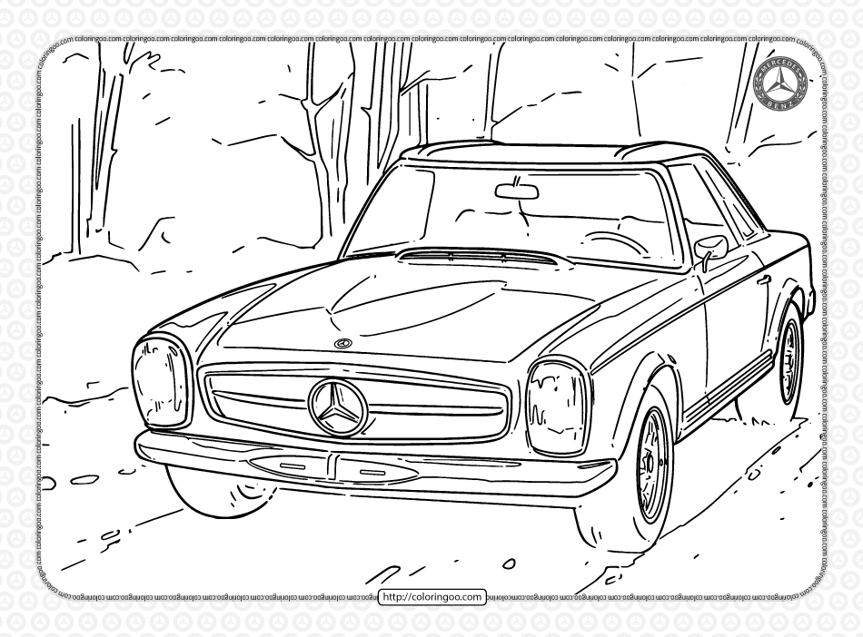 Mercedes-Benz Pdf Coloring Pages
