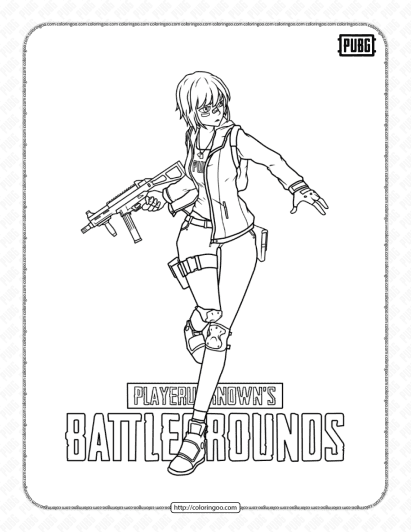 printable pubg pdf coloring book