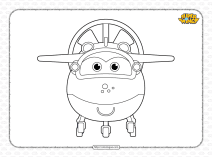 printable super wings mira pdf coloring sheet