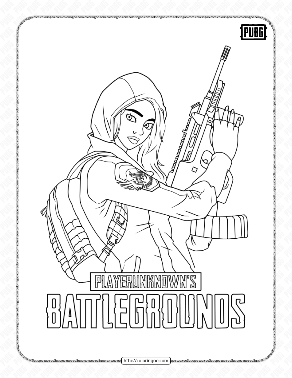pubg battlegrounds coloring pages