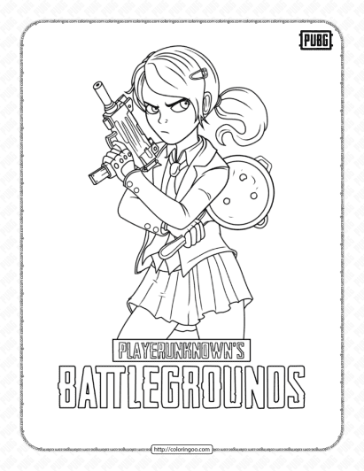 pubg pdf coloring pages