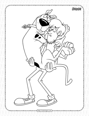 Scooby-Doo Pdf Coloring Pages for Kids