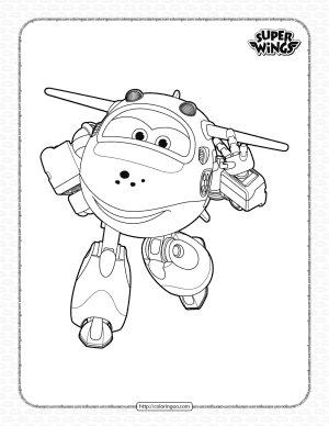 Super Wings Mira Pdf Coloring Pages