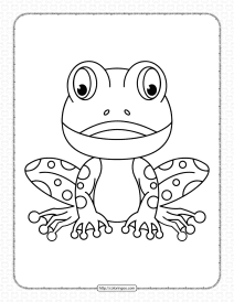 free printable frog coloring pages