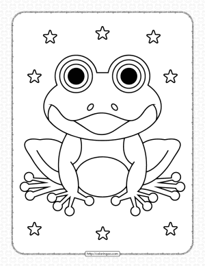 Frog Coloring Pages for Kids