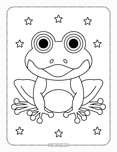 frog coloring pages for kids