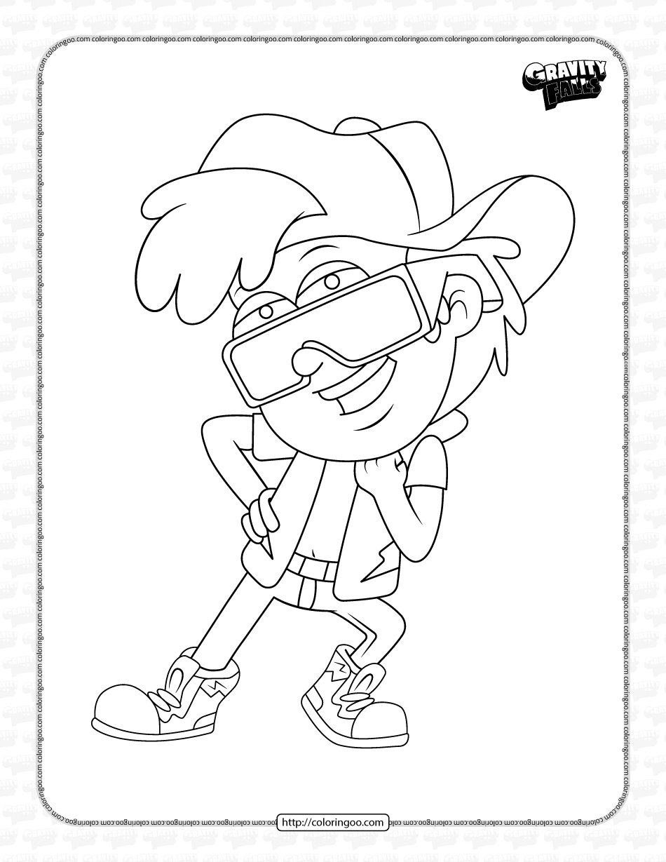 gravity falls dippy fresh coloring pages
