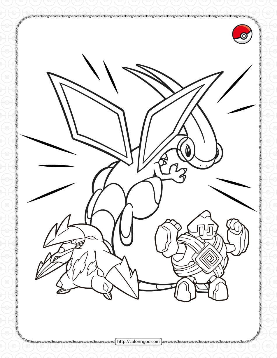 Ground-type Pokemon Pdf Coloring Pages