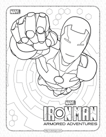 Marvel Iron Man Coloring Pages for Kids