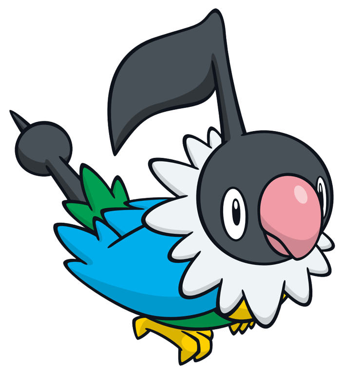 coloring chatot pages pokemon