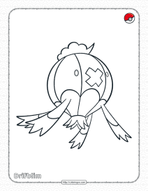 pokemon drifblim coloring pages