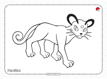 pokemon persian pdf coloring page