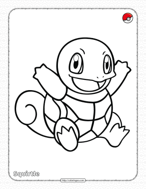 10 Squirtle Pokémon Coloring Pages for Creative Kids