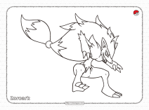 pokemon zoroark coloring pages