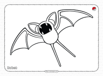 pokemon zubat coloring pages