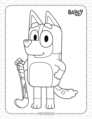 Bluey's Mum Chilli Coloring Pages