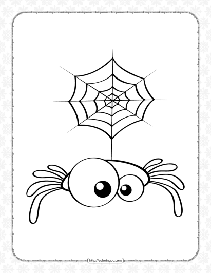 cute spider coloring pages for kids