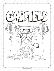 garfield coloring pages