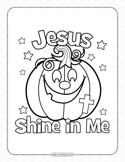 halloween shine in me coloring page