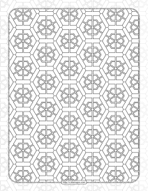 hexagon shapes and patterns for coloring