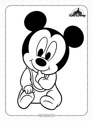 Junior Mickey Mouse Coloring Pages
