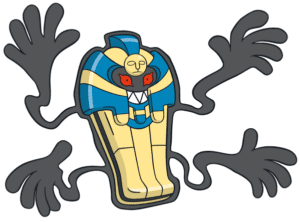 cofagrigus coloring pages for children pokemon