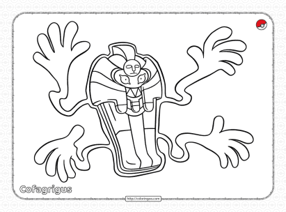 pokemon cofagrigus coloring page