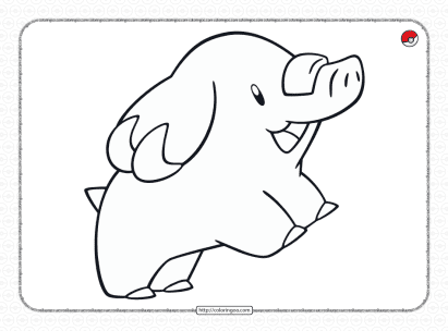 pokemon phanpy coloring pages