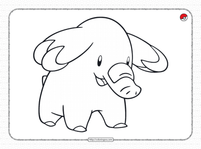 pokemon phanpy pdf coloring pages