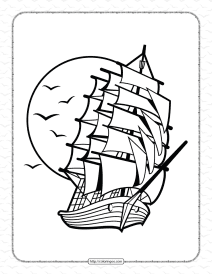 ship coloring pages