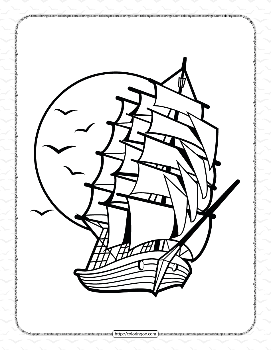 Ship Coloring Pages