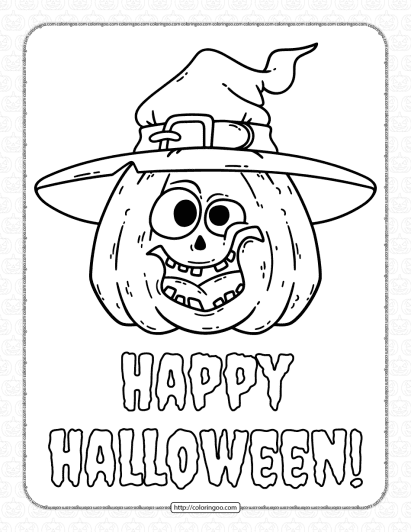 silly pumpkin halloween coloring pages