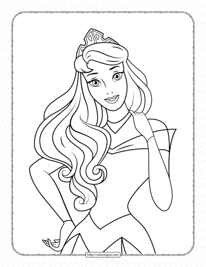 sleeping beauty coloring pages for kids