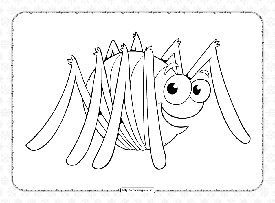 spider coloring pages for kids