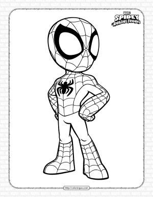 Spidey Spider-Man Coloring Pages