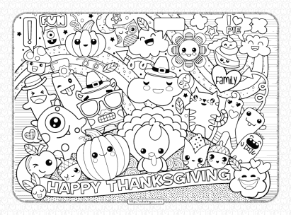 happy thanksgiving coloring pages for adults