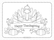 Happy Thanksgiving Coloring Pages for Kids
