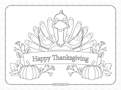 happy thanksgiving coloring pages for kids