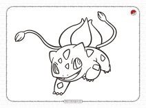 pokemon bulbasaur coloring pages