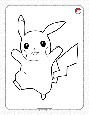 pokemon pikachu coloring pages for kids