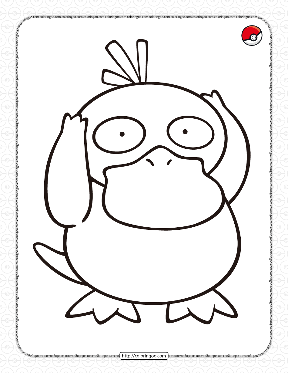 pokemon psyduck coloring pages