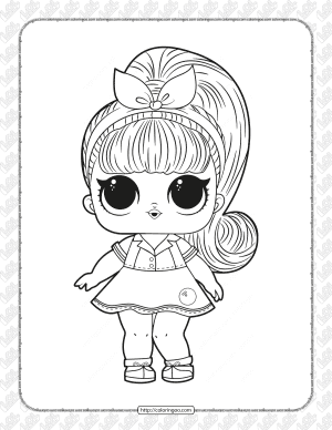 printable lol doll coloring pages for free